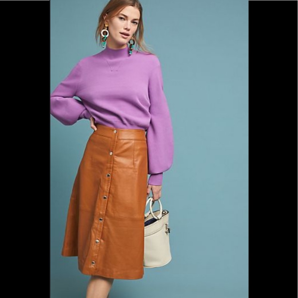 JUST Female Alfa Leather Skirt Sz. M